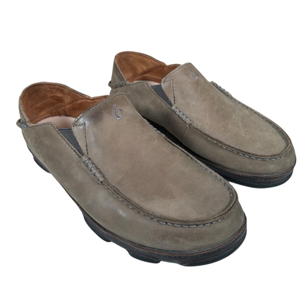 OLUKAI Moloa Nubuck Slip-On Shoes - Picture 2 of 9